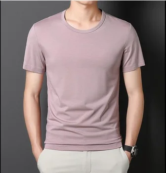NO. 2-4191 Fit Katı erkek tişört Tees Tops Brezilya Kısa Kollu T Gömlek mer Beyaz T Shirt 1