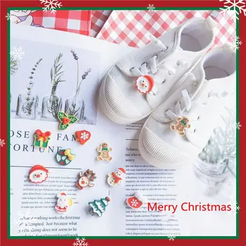 Noel ayakkabı tokası Croc takılar Elk Hediye Kardan Adam Ayakkabı Çiçek Ayakabı Dekorasyon Toka Ayakkabı Aksesuarları Çocuk Hediyeler