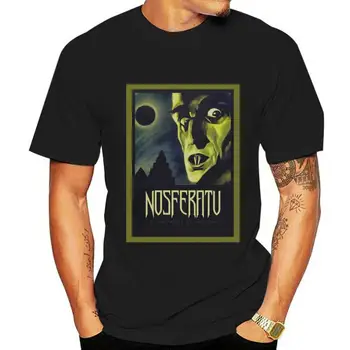 Nosferatu T Shirt Retro Vintage Alman Korku Filmi Film 1920'LERİN Vampir Mevcut Rahat Tee Gömlek 20
