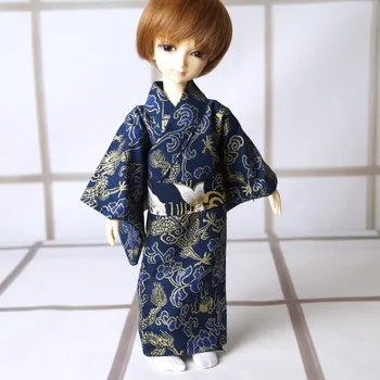 OOAK Japonya Tarzı Ejderha Kimono Elbise dış giyim İçin 1/6 11 
