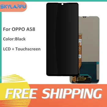 OPPO A58 Için yeni Komple Cep Telefonu LCD Ekran Cep Telefonu Ekran Paneli Dokunmatik Digitizer Onarım Değiştirme Ücretsiz Kargo 6