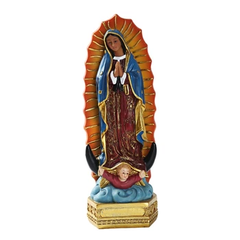 Our Lady Of Guadalupe Meksika Meryem Figürleri Aksesuarları Kapalı Dekor için 12