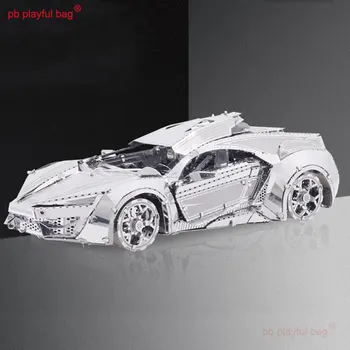 PB Oynak Çanta Yaratıcı 3D metal Manuel montaj modeli Spor araba çocuk DIY Bulmaca oyuncak hediye Masaüstü süslemeleri UG226 21