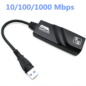 PC Mac için USB 3.0 ila 10/100/1000 Mbps Gigabit RJ45 Ethernet Ağ LAN Adaptörü 1