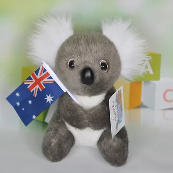 peluş papyon koala oyuncak oturan poz gri koala yumuşak bebek yastık çocuk oyuncağı noel hediyesi yaklaşık 21 cm s2994 13