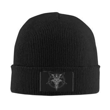 Pentagram Gotik Gizli Şeytan Kaput Şapka örgü şapkalar Erkekler Kadınlar Serin Unisex Yetişkin Kış Sıcak Kasketleri Kap 23