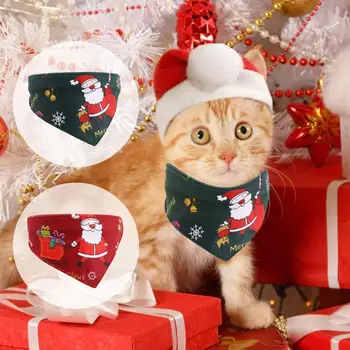 Pet Noel Önlükler Ayarlanabilir Köpek Yavru Kedi Tükürük Üçgen Pet Atkısı Ücretsiz Kargo Eşarp Havlu Aksesuarları C4C6 12