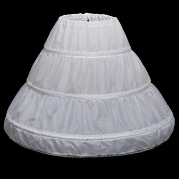 Petticoats Küçük Çiçek kız çocuk elbiseleri Aksesuarları Parti Pageant Balo Doğum Günü Balo 3 Çemberler Ayarlanabilir Üst Alt Etek 22