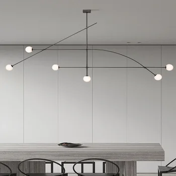Post Modern LED Lamba Mutfak için Modern Minimalist Asılı Geometri Avize Aydınlatma yemek masası Odası Ev Dekor Armatür