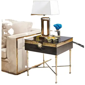 Postmodern sehpa kombinasyonu set basit metal İtalyan high-end Hong Kong tarzı oturma odası mobilya 3