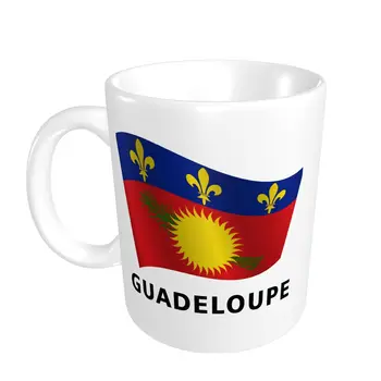Promosyon Komik Grafik Bayrağı Guadeloupe Klasik Kupalar Komik Yenilik R276 BARDAK Baskı kahve fincanları 5