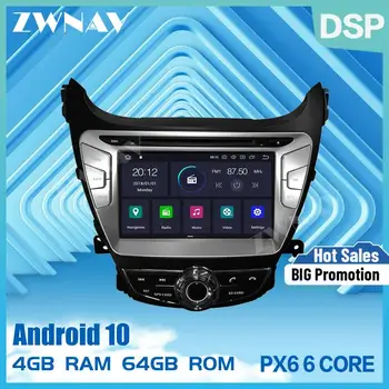 PX6 4 + 64 Android 10.0 araba multimedya oynatıcı Hyundai Elantra 2014 2015 2016 için araba radyo stereo navı DVD oynatıcı gps BT kafa ünitesi 17