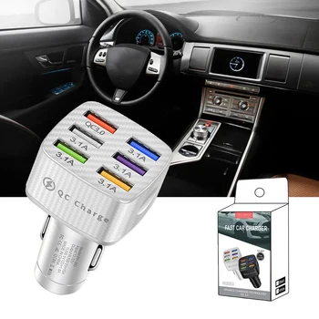 QC3. 0 Hızlı araba şarjı 15A USB araba şarjı Adaptörü 6USB Hızlı Mini araba şarjı ile Uyumlu Arabalar Off-road Araçlar Mob 19
