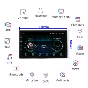 Radyo 2 Din Android Araba StereoMultimedia Ses Çalar 9 İnç Kaset Kaydedici 4