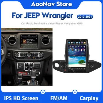 Radyo Navigator Arabalar için JEEP Wrangler 2018 2019 2020 2021 İçin Araba Stereo 2 Din Merkezi Multimedya Android Kafa Ünitesi 18