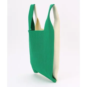 Renkli Tığ Bilek Çanta Kadın Çanta Sevimli Örgü Omuz Kadınlar için Crossbody Çanta 2022 Şeker Renk alışveriş çantası Yeni 15