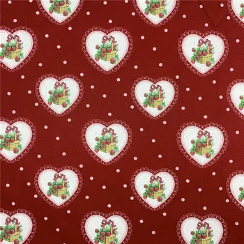 Retro Noel çilek Pamuklu Kumaş Dikiş Malzemesi İğne Dıy Bez bebek Elbise etek elbise Noel dekorasyon 18