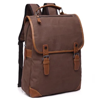 Retro sırt çantası basit eğlence seyahat iş çantası 15.6 laptop çantası piyade çantası kolej tarzı üniversite öğrencisi okul çantası 15