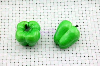 Sebze redpepper köpük sahte sebze caijiao yuvarlak biber modeli sahne fener redpepper modeli öğretim yardımcıları