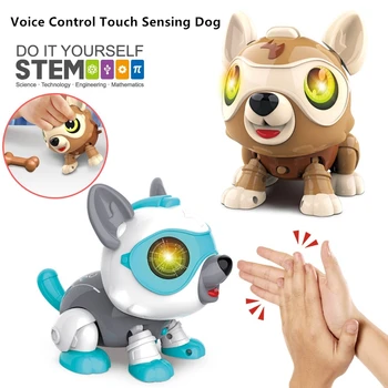 Ses Kontrolü Dokunmatik Sensör Robot Köpek Aydınlatma Ses Efekti Zamanlama Fonksiyonu Ebeveyn-çocuk etkileşimi Pet Köpek Modeli çocuk Oyuncak 14
