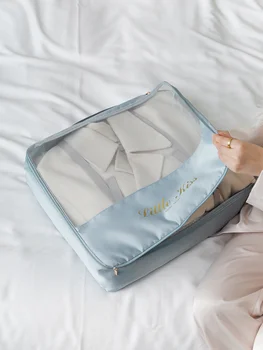 Seyahat depolama çanta çanta giysi saklama çantası giysi sıralama çantası taşınabilir iş gezisi alt paket şeffaf Seyahat  18