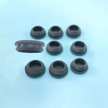 Siyah 15mm-30mm Silikon Kauçuk Snap-on Körleme Fişleri Delik Stoper yuvarlak boru Boru Uç Kapakları Sızdırmazlık Toz geçirmez Su Geçirmez