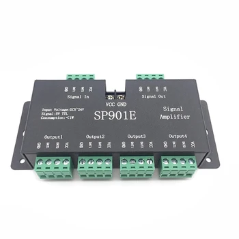 SP901E sinyal amplifikatörü LED Piksel sinyal amplifikatörü için WS2813 SK6812 WS2812B WS2811 Rüya Renk Programlanabilir LED Karıştırma DC 5-24V