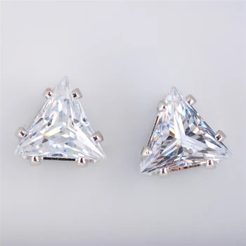 Süper Flaş AAA Kristal Temizle Kübik Zirkonya Alaşım Lüks Mücevher Parçaları Aksesuarları İçin Uygun Bayan Dekorasyon DIY Charm