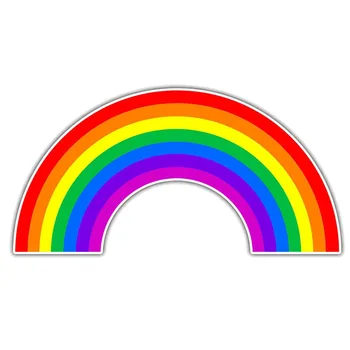 Sıcak Gökkuşağı Lezbiyen Eşcinsel Araba Sticker Eşcinsel Çıkartmaları Kapak Çizikler Dekorasyon Kaporta İlginç Güneş Koruyucu S KK15 * 8cm 7