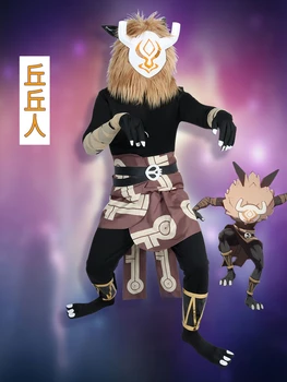 Sıcak Oyun Genshin Darbe Cosplay Kostüm Hilichurl Çünkü Anime Giysi Başlık Hilichurls Fighter 23