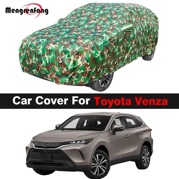 Tam Kamuflaj araba kılıfı Toyota Venza İçin SUV Açık Anti-Uv Güneş Gölge Yağmur Kar Rüzgara Dayanıklı Kapak Toz Geçirmez 23