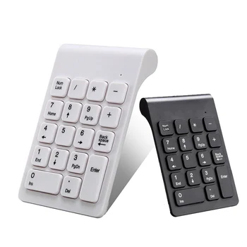 Taşınabilir 2.4 G Kablosuz Numarası Pad USB Dijital Klavye ile 19 Tuşları Mini Numarası Tuş Takımı Klavye için Dizüstü Dizüstü pc bilgisayar 21