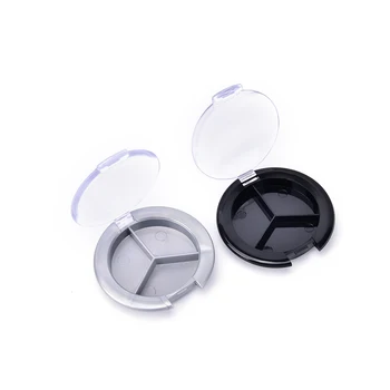 Tek Vaka Yuvarlak Kavanoz Toz Kozmetik Kompakt Örnek Konteyner DIY Makyaj Aracı 1 ADET Mini Plastik Boş Göz Farı Durumda Paleti