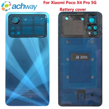 Test Pil Kapağı İçin Xiaomi Poco X4 Pro 5G arka kapak Konut Case Xiaomi Poco X4 Pro 5G Arka Kapı Kapak Sticker ile 18