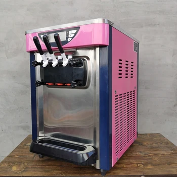 Ticari Yumuşak Dondurma Makinesi Tatlı Koni dondurma yapma makinesi süt satış otomatı 11