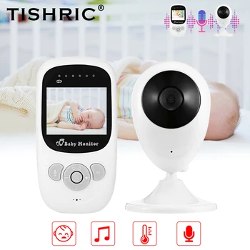 TISHRIC SP800 2.4 İnç Kablosuz Video Renkli Bebek Monitörü Kamera Gece VisionTemperature İzleme Bebek İzleme Ekipmanları 12