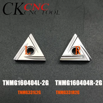 TNMG160404L-2G TNMG160404R-2G NX2525 CNC karbür uçlar TNMG331Metal seramik dış daire hassas R0. 4 için MTJNR / MTQNR tutucu 10