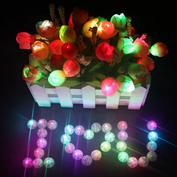 Toptan 10000 adet/grup yuvarlak top balon ışıkları Mini Led flaş lambaları balon fener düğün parti dekorasyon için 1