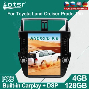 TOYOTA Land Cruiser için PradoTesla Stil Android Araba Radyo Çalar GPS Navigasyon Otomatik Stereo Multimedya Video Ana Ünite carplay 12