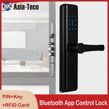 TTlock App elektronik dış kapı kilidi Bluetooth WİFİ Akıllı dokunmatik ekran kilidi Dijital Kod Tuş Takımı Ev Otel Daire İçin 5