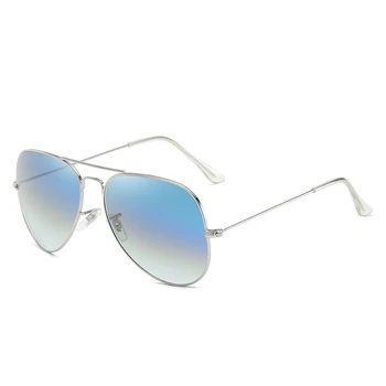 Vazrobe Cam Güneş Gözlüğü Erkek Kadın Havacılık G15 Degrade güneş gözlüğü Erkekler için Anti Scratch Pilot Unisex Sürüş Gözlük 12