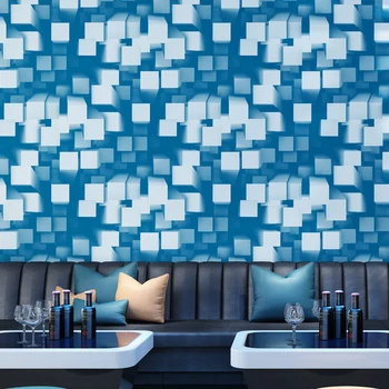 vinilos pared Modern Su Geçirmez Duvar kağıtları Rulo Duvarlar için Izgara Odası Dekorasyon PVC yapışkan kağıt Deco Duvar positano