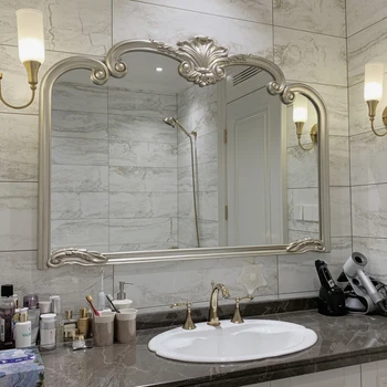 Vintage Büyük Dekoratif Ayna Oturma Odası Duş Düzensiz Kozmetik Dekoratif Ayna Tam Vücut Espejo De Pared Ev Dekor 23