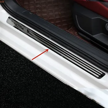 Volkswagen Lavida 2008-2017 için Yüksek Kaliteli paslanmaz çelik Eşik bar Karşılama pedalı çizilmez koruma Araba styling 3