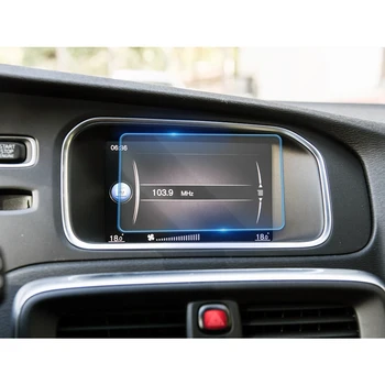 Volvo için V40 2013-2018 Araba Multimedya Video GPS Navigasyon LCD Ekran Temperli Cam koruyucu film Anti Scratch Aksesuarları 8