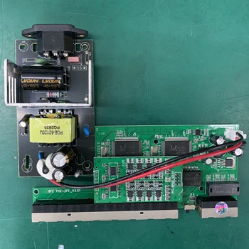 Wanglink SKD Teslimat POE Anahtarı 8FE + 2FE 96 W Realtek Çip PCBA Kurulu + Güç kaynağı