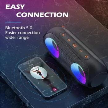 Xdobo 50 W Yüksek Güç bluetooth hoparlör Taşınabilir Kablosuz Açık Ses Sütun Derin Bas Su Geçirmez Subwoofer RGB Stereo Hoparlör 11