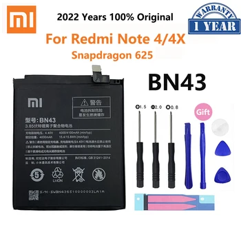 Xiaomi Redmi Not İçin Note4 Note4X 4X / Not 4 Genel Snapdragon 4100mAh + Ücretsiz 625 Yedek Araçlar Xiao Mi Pil BN43 Redmi  5