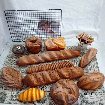 yapay simülasyon gıda sahne siyah çavdar Ekmek rulo Danimarka pasta fransız baget Sarımsak sopa miche kruvasan ekmek modeli 22