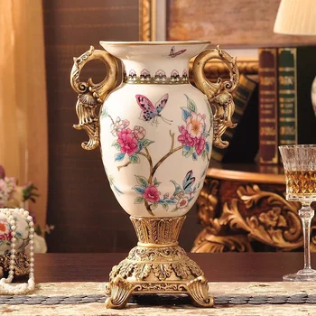 yaratıcı vazo Avrupa Bahçe buz crackle seramik yaratıcı vazo oturma odası dekorasyon porselen el sanatları 19